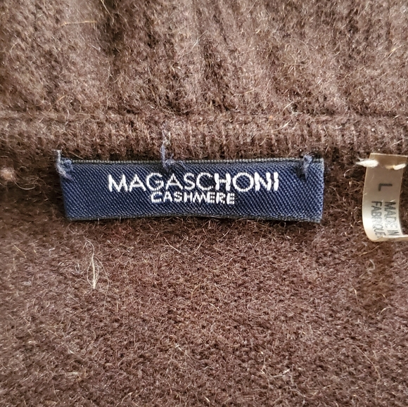 Magaschoni Cashmere Ruffled Open Sweater - Picture 4 of 9